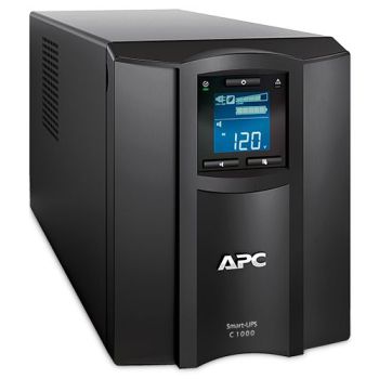UPS APC 1000VA600W PANTALLA LCD 120V CONEXIÓN INTELIGENTE TORRE DE ONDA SINUSOIDAL PURA 8 CONTACTOS COLOR NEGRO 2