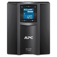 UPS APC 1000VA600W PANTALLA LCD 120V CONEXIÓN INTELIGENTE TORRE DE ONDA SINUSOIDAL PURA 8 CONTACTOS COLOR NEGRO