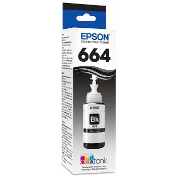 CARTUCHO EPSON T664 NEGRO L110 , L200 , L210 , L350 , L355 , L555
