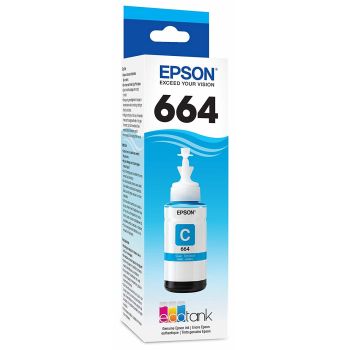 CARTUCHO EPSON T664 CYAN L110 , L200 , L210 , L350 , L355 , L555