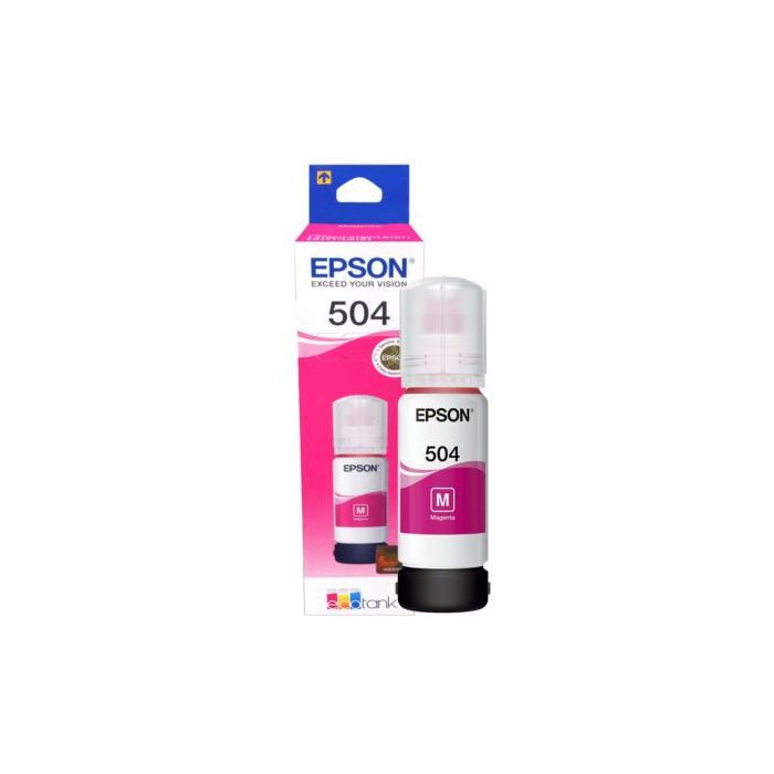 CARTUCHO EPSON ECOTANK T504 MAGENTA SERIE L 70ML DYE (T504320-AL)