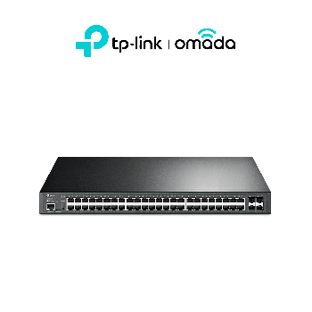 TP-LINK OMADA SG3452XP SWITCH GESTIONADO L2+ GIGABIT ETHERNET (101001000) ENERGÍA SOBRE ETHERNET (POE) 1U NEGRO
