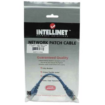 CABLE DE RED PATCH CAT5E RJ45 0.50M AZUL 2