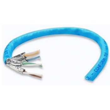 BOBINA CABLE UTP DE RED CAT6  CCA ROLLO 305M SOLIDA AZUL
