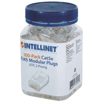 PLUG RJ45, INTELLINET, 790055, CAT 5E UTP MULTIFILAR BOTE 100 PZAS 2