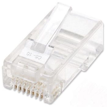 PLUG INTELLINET RJ45 CAT 6 UTP MULTIFILAR 15 MICRAS BOTE C100 PZAS