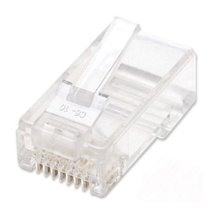 PLUG INTELLINET RJ45 CAT 6 UTP MULTIFILAR 15 MICRAS BOTE C100 PZAS