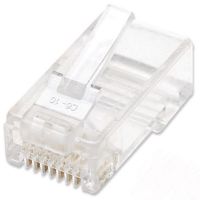 PLUG INTELLINET RJ45 CAT 6 UTP MULTIFILAR 15 MICRAS BOTE C100 PZAS