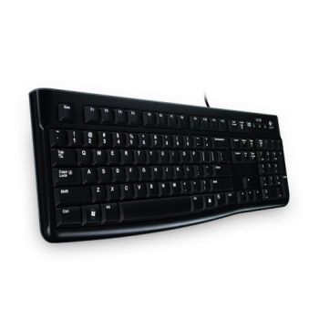 TECLADO LOGITECH K120 NEGRO USB ANTISALPICADURAS