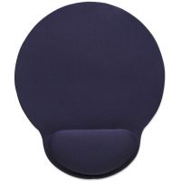 MOUSE PAD MANHATTAN TIPO GEL CDESCANSA MUÑECAS COLOR AZUL MARINO