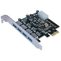 TARJETA PCI EXPRESS USB 3.0 4  PUERTOS BRACKET LARGO ESTANDAR 