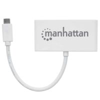 HUB MANHATTAN 3 PUERTOS USB 3.2 GEN1 CON POWER DELIVERY COLOR BLANCO