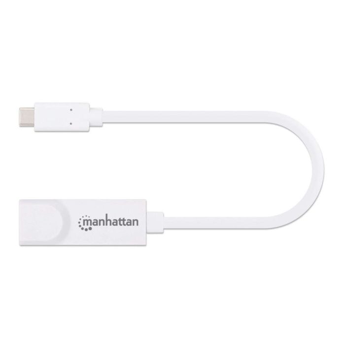 ADAPTADOR MANHATTAN USB C 3.1 A RED GIGABIT 101001000 MBPS COLOR BLANCO