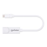 ADAPTADOR MANHATTAN USB C 3.1 A RED GIGABIT 101001000 MBPS COLOR BLANCO