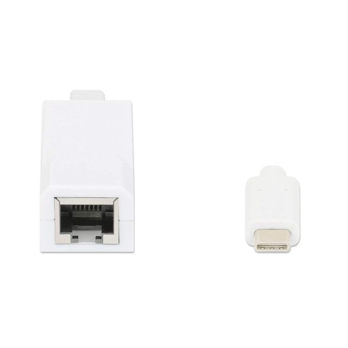 ADAPTADOR MANHATTAN USB C 3.1 A RED GIGABIT 101001000 MBPS COLOR BLANCO