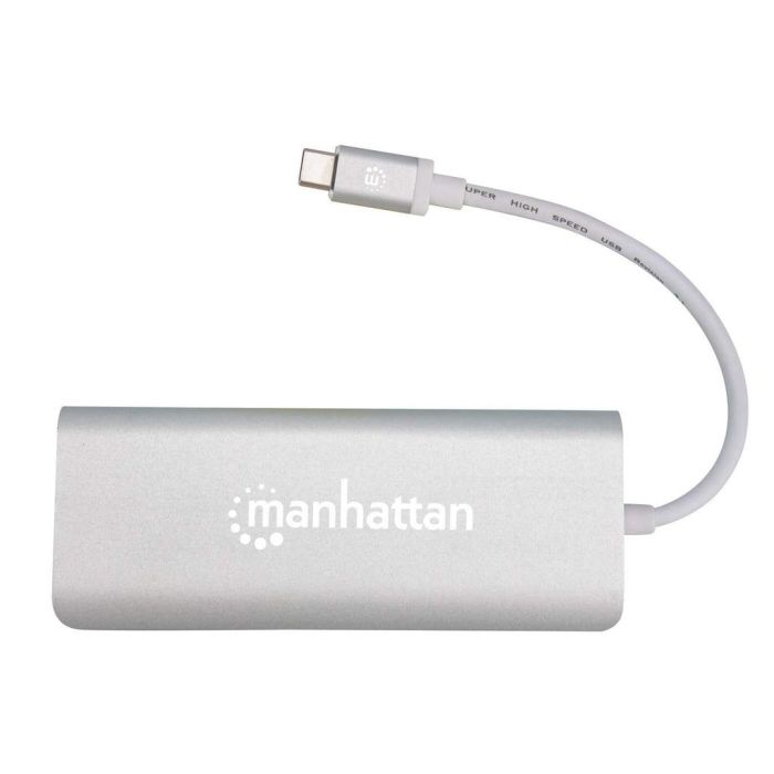 DOCK MANHATTAN REPLICADOR PUERTOS USB TIPO-C 6 EN 1 HDMIRJ45USB