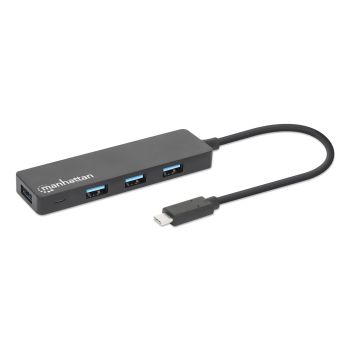 HUB MANHATTAN USB 3.2 GEN1 TIPO C 4 PUERTOS USB-A