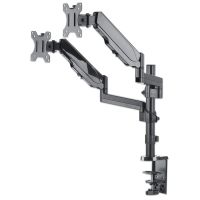 SOPORTE MONITOR MANHATTAN UNIVERSAL PARA 2 MONITORES 17 A 32 PISTÓN GAS HASTA 8 KG