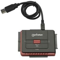 ADAPTADOR MANHATTAN USB ALTA VELOCIDAD 2.0 SATAIDE COLOR NEGRO