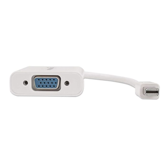 ADAPTADOR MANHATTAN MINI DISPLAYPORT-M A VGA-H ACTIVO COLOR BLANCO