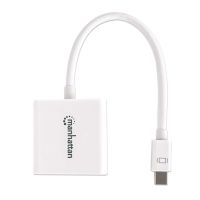 ADAPTADOR MANHATTAN MINI DISPLAYPORT-M A VGA-H ACTIVO COLOR BLANCO