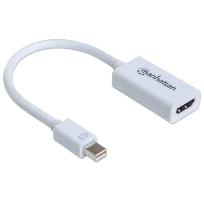 ADAPTADOR MANHATTAN MINI DISPLAYPORT A HDMI COLOR BLANCO