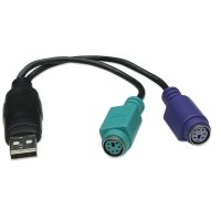 CONVERTIDOR MANHATTAN PS2 A USB 2 PUERTOS