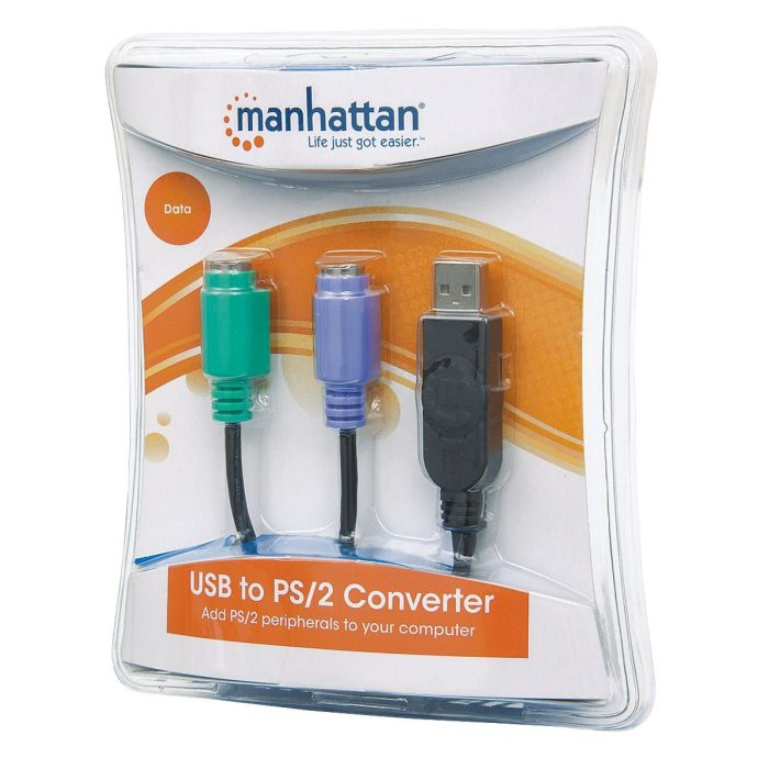 CONVERTIDOR MANHATTAN PS2 A USB 2 PUERTOS