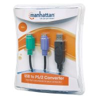 CONVERTIDOR MANHATTAN PS2 A USB 2 PUERTOS