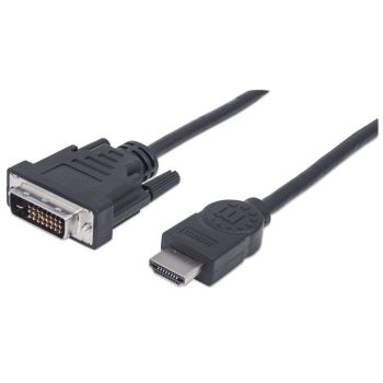 CABLE VIDEO HDMI MANHATTAN DVI-D M-M  1.8M 372503
