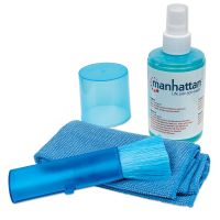 KIT LIMPIEZA MANHATTAN PARA LCD SOLUCIÓN 200ML PAÑO Y BROCHA