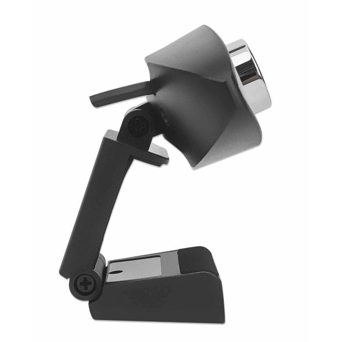 CÁMARA WEB MANHATTAN ALTA DEFINICIÓN HD 720P USB MICRÓFONO BASE AJUSTABLE COLOR NEGRO