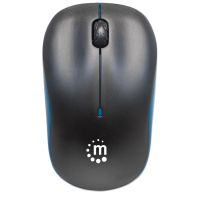 MOUSE MANHATTAN SUCCESS INALÁMBRICO ÓPTICO 1000 DPI COLOR NEGRO-AZUL