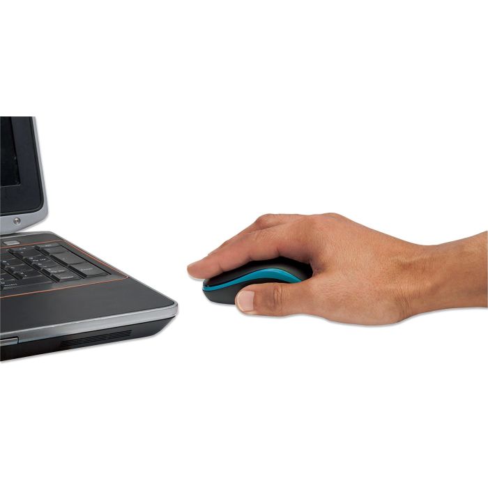 MOUSE MANHATTAN SUCCESS INALÁMBRICO ÓPTICO 1000 DPI COLOR NEGRO-AZUL