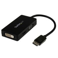 STARTECH.COM ADAPTADOR CONVERSOR DISPLAYPORT A VGA DVI O HDMI - CONVERTIDOR AV 3 EN 1 PARA VIAJES