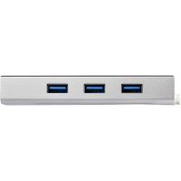 STARTECH.COM HUB LADRÓN USB 3.0 DE 3 PUERTOS CON ADAPTADOR DE RED ETHERNET GIGABIT - HUB CONCENTRADOR USB-A - ALIMENTADO
