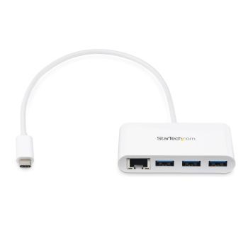 STARTECH.COM CONCENTRADOR USB 3.0 (5GBPS) DE 3 PUERTOS CON USB-C Y ETHERNET GIGABIT - HUB LADRÓN DE USB CONVENCIONAL - B 2