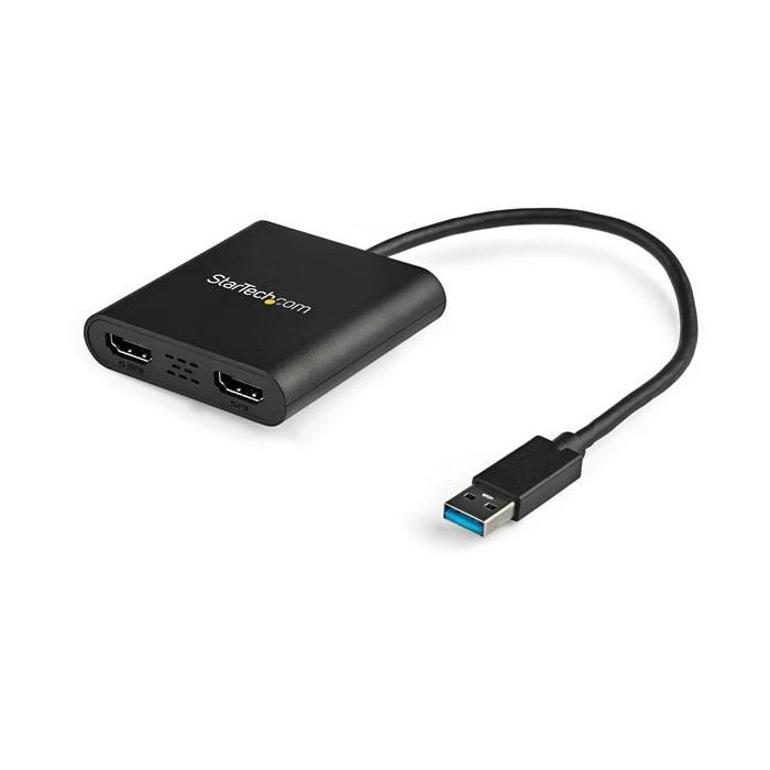 ADAPTADOR DE VIDEO EXTERNO USB 3.0 A 2 PUERTOS HDMI 4K 