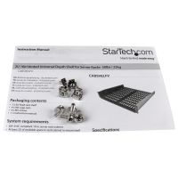 STARTECH.COM ESTANTE BANDEJA VENTILADO CANTILEVER PARA ARMARIO RACK DE SERVIDORES 2U PROFUNDIDAD FIJA - 22KG