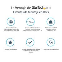 STARTECH.COM ESTANTE BANDEJA VENTILADO CANTILEVER PARA ARMARIO RACK DE SERVIDORES 2U PROFUNDIDAD FIJA - 22KG