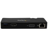 STARTECH.COM REPLICADOR DE PUERTOS USB 3.0 DE VIAJES CON HDMI O VGA - DOCKING STATION PARA PORTÁTIL