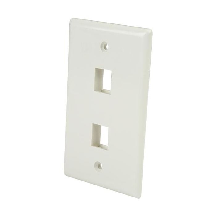 STARTECH.COM PLATE2WH PLACA DE PARED Y CUBIERTA DE INTERRUPTOR BLANCO