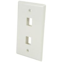 STARTECH.COM PLATE2WH PLACA DE PARED Y CUBIERTA DE INTERRUPTOR BLANCO