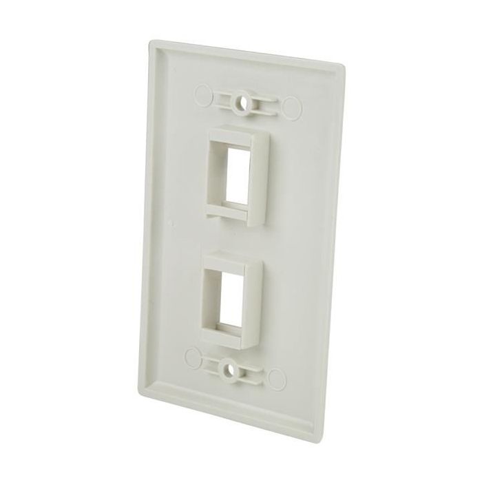 STARTECH.COM PLATE2WH PLACA DE PARED Y CUBIERTA DE INTERRUPTOR BLANCO