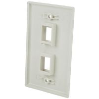 STARTECH.COM PLATE2WH PLACA DE PARED Y CUBIERTA DE INTERRUPTOR BLANCO