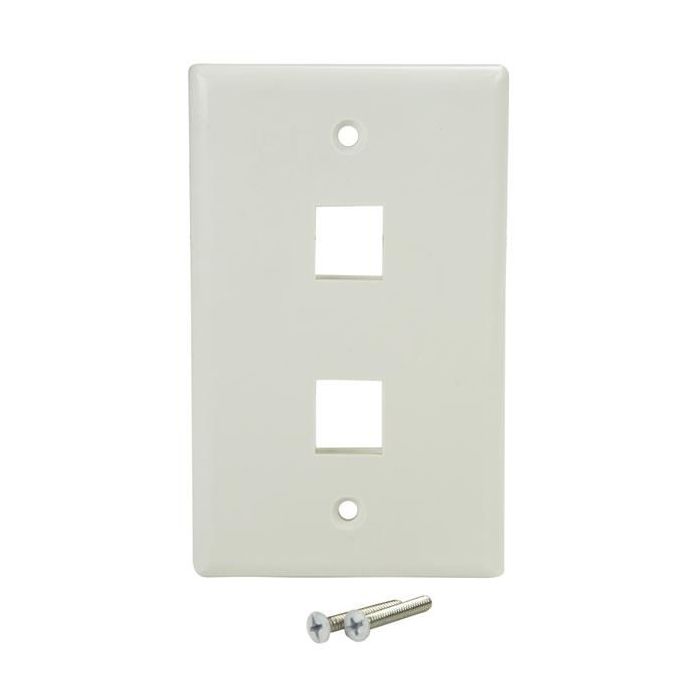 STARTECH.COM PLATE2WH PLACA DE PARED Y CUBIERTA DE INTERRUPTOR BLANCO
