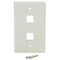 STARTECH.COM PLATE2WH PLACA DE PARED Y CUBIERTA DE INTERRUPTOR BLANCO
