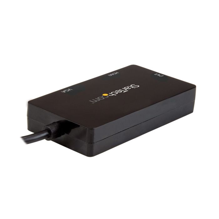STARTECH.COM ADAPTADOR USB-C DE VÍDEO MULTIPUERTOS - 3EN1 - 4K 30HZ - NEGRO