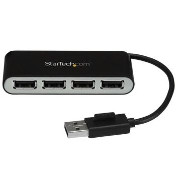 STARTECH.COM CONCENTRADOR LADRÓN USB 2.0 DE 4 PUERTOS CON CABLE INTEGRADO - HUB PORTÁTIL USB 2.0