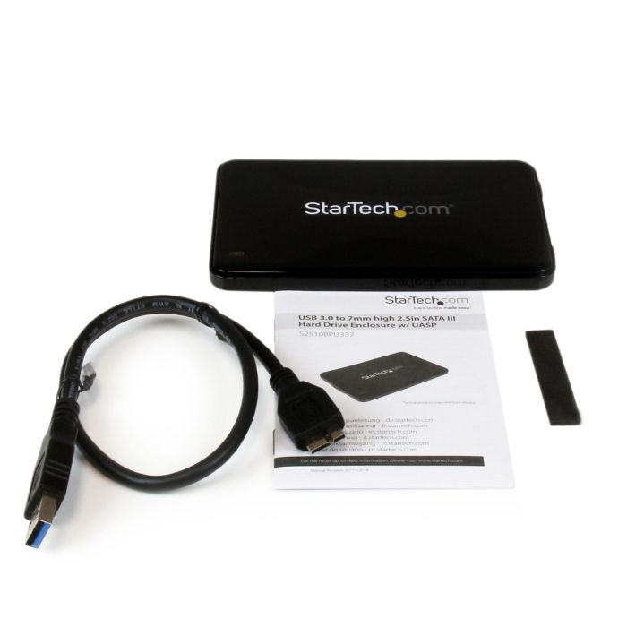 STARTECH.COM CAJA DE DISCO DURO USB 3.0 CON UASP PARA HDDSSD SATA III DE 2,5 PULGADAS Y 7MM DE ESPESOR